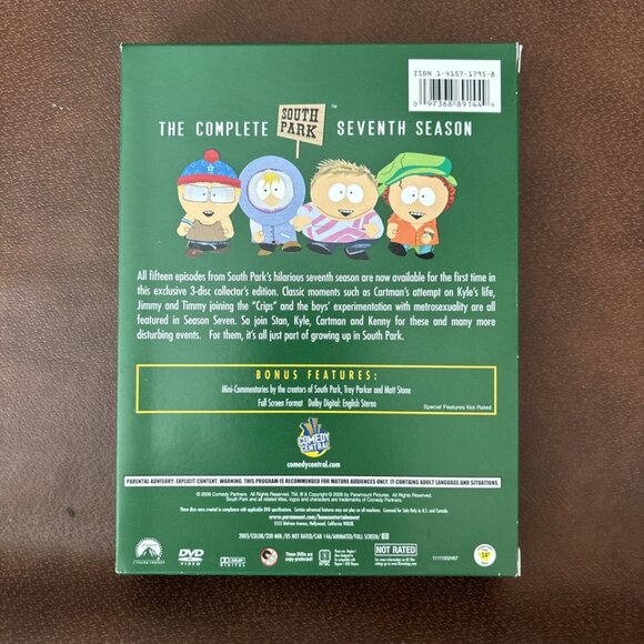 South Park - The Complete Seventh Season (DVD, 2005, 3-Disc Set) - Picture 2 of 3